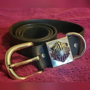 Vintage Harley Davidson Black Belt